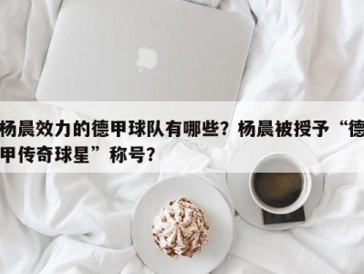 杨晨效力的德甲球队有哪些？杨晨被授予“德甲传奇球星”称号？