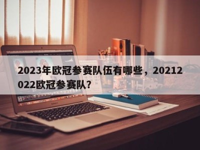 2023年欧冠参赛队伍有哪些，20212022欧冠参赛队？